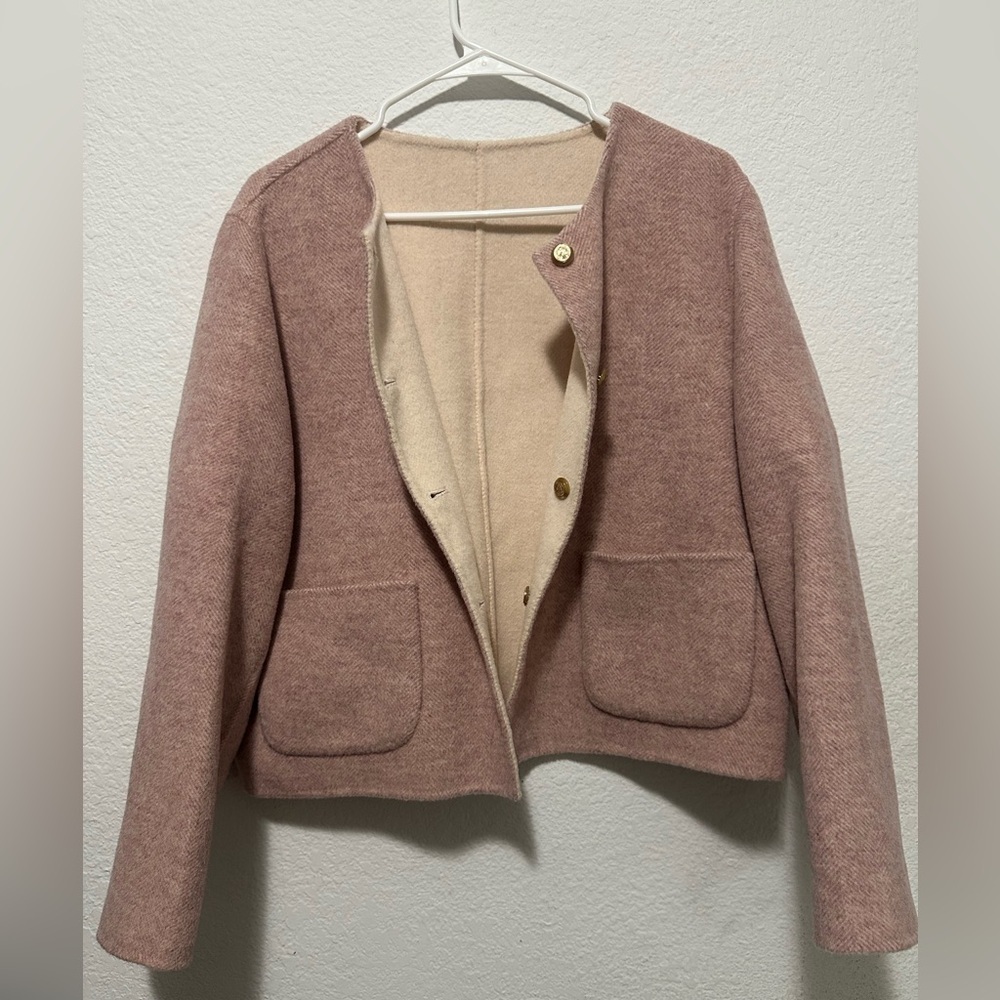 Botanique Pink Wool Jacket size‎ Large - Picture 3 of 9